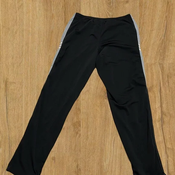 Adidas Black and Gray Track Pants - Picture 2 of 5